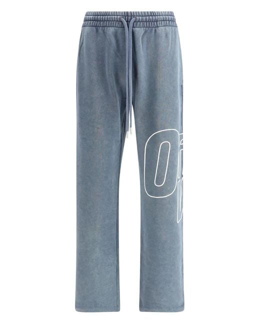 Off-White c/o Virgil Abloh Blue Outline Arrow Track Pants for men