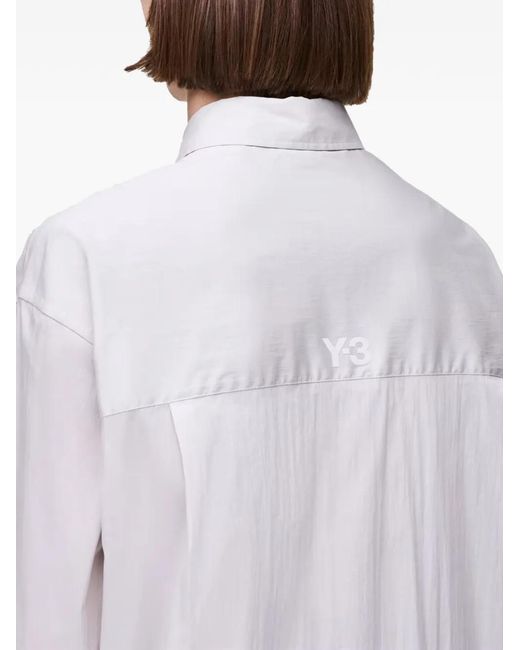 Y-3 White Patch-Pocket Shirt for men