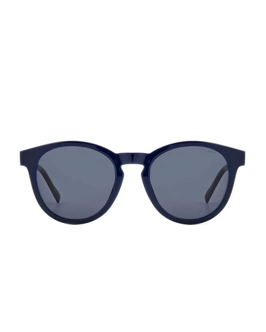 Occhiali Tondi A Clip di Pierre Cardin in Blue