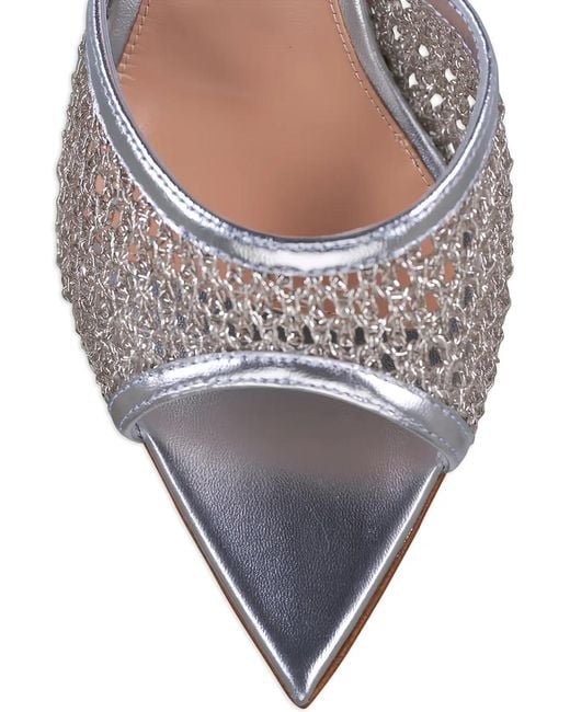 Gianvito Rossi White Dorotea Mesh Sandals