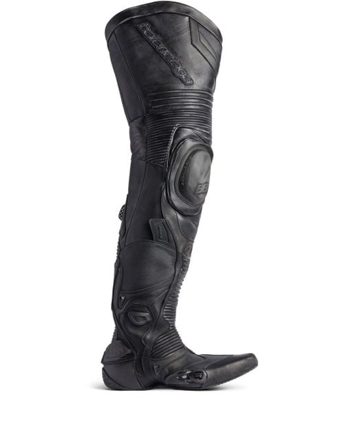 Stivali Biker sopra il ginocchio di Balenciaga in Black da Uomo