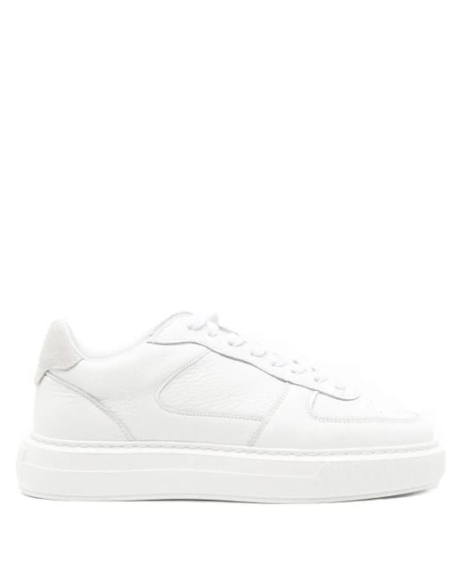 Cleens White Court Sneakers for men
