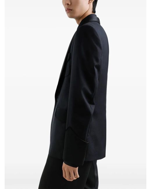 Dolce & Gabbana Black Shawl-Lapels Blazer for men
