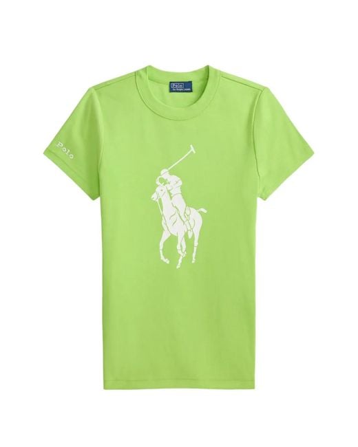 Polo Ralph Lauren Green Logo-Print T-Shirt