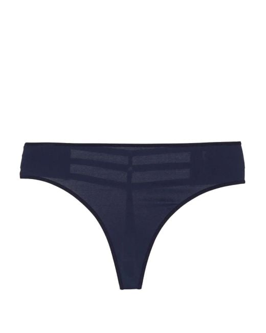 Marlies Dekkers Blue Morana Thin-Straps Thong