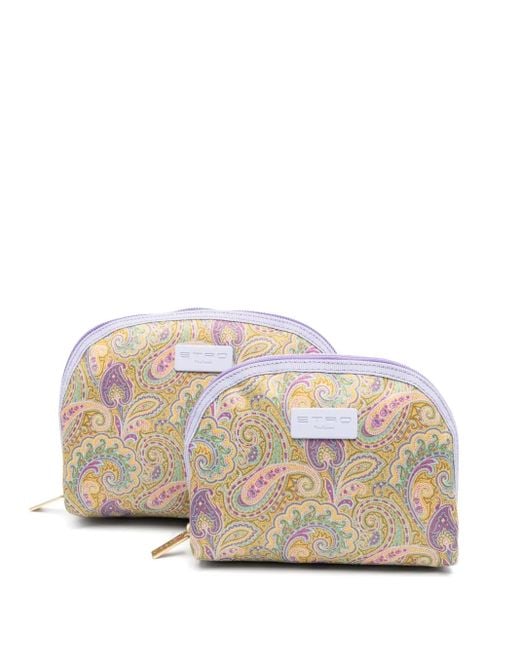 Lot De Deux Trousse De Toilette À Motif Cachemire Etro en coloris Natural