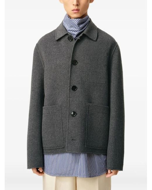 Giacca Con Bottoni di AMI in Gray da Uomo