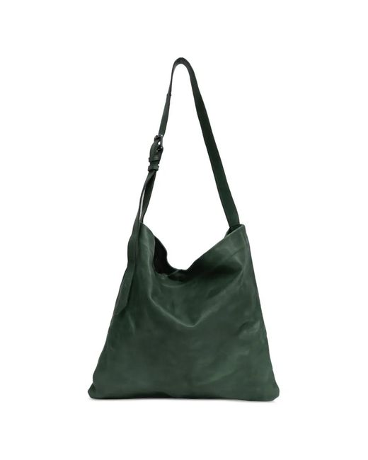 SOMMET Green Lidia Leather Shoulder Bag