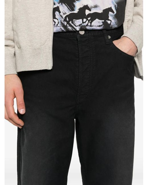 Visvim Black Fluxos 01 Trousers for men