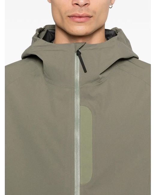 Hiking Patrol Green Arc Hooded Zip Jacket for men