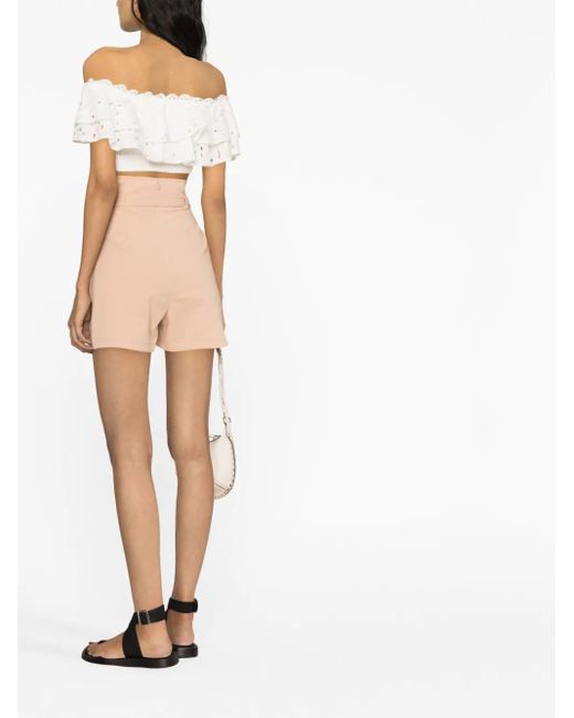 Philosophy Di Lorenzo Serafini Natural High-Waisted Short Shorts
