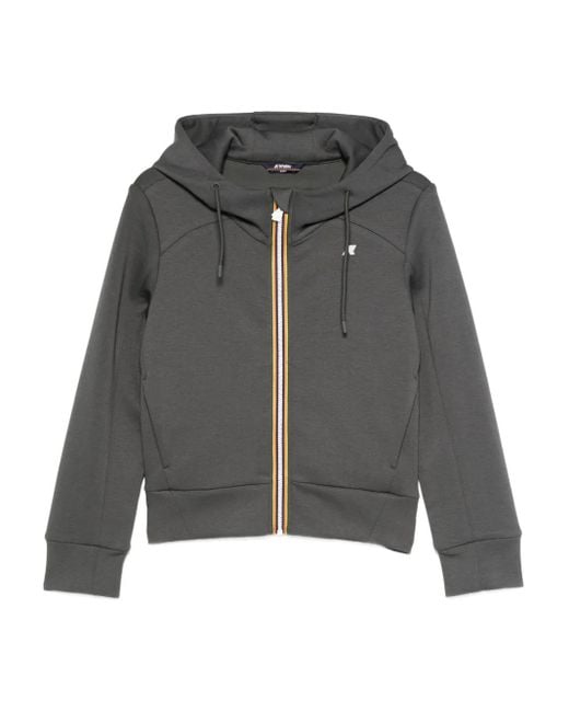 K-Way Deline Hoodie Met Rits in het Gray