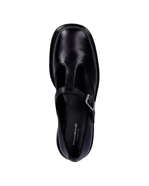 Vagabond Black Edition Ellis T-Bar Leather Mary Jane Pumps