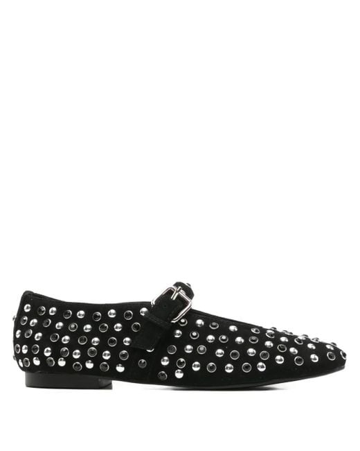 Bibi Lou Naila Studded Ballet Flats Black