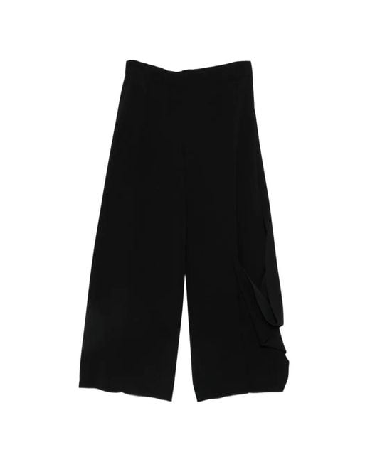 CFCL Black Wide-Leg Trousers