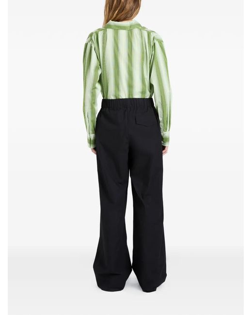 Proenza Schouler Black Lissia Pleated Trousers