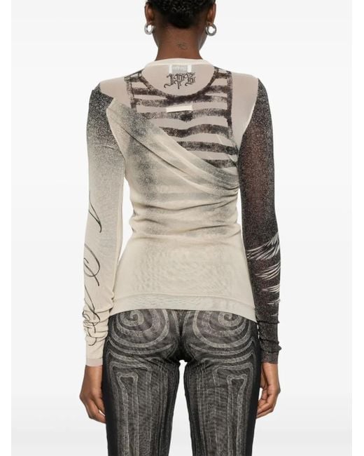 Jean Paul Gaultier メッシュ トップ White