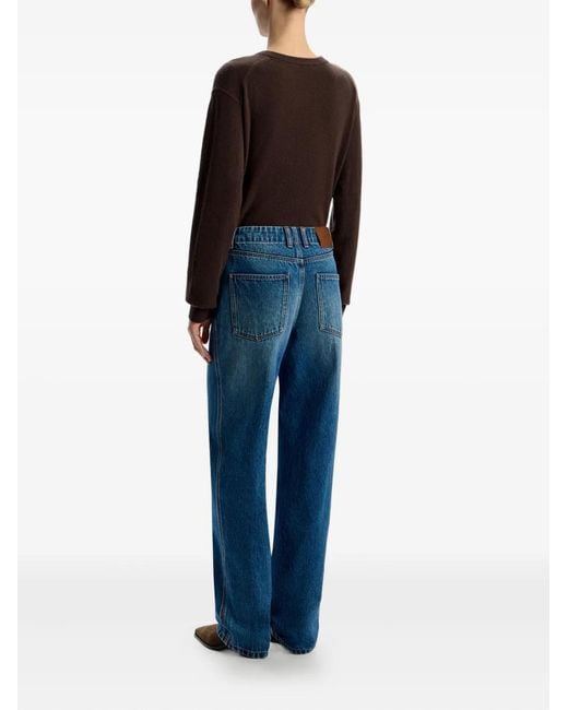 12 STOREEZ Blue Jean 312 À Patch En Cuir