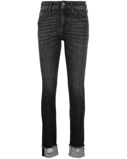 Jacob Cohen Gray Skinny-Jeans mit Umschlag