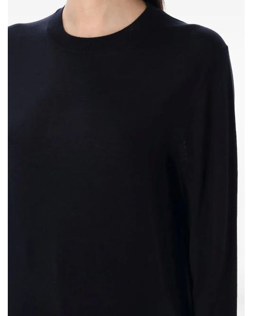 Rhea Black Long-Sleeve Sweater