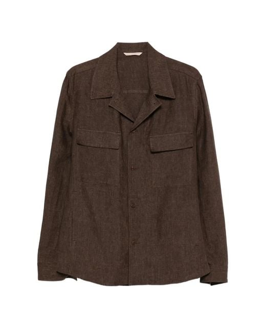 Briglia 1949 Brown Linen Shirt for men