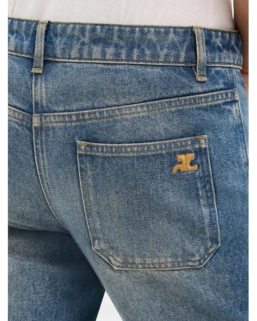 Courreges Bootcut Jeans in het Blue voor heren