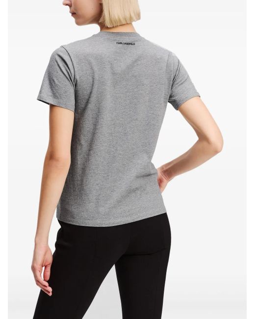Karl Lagerfeld Gray Rue St-Guillaume T-Shirt