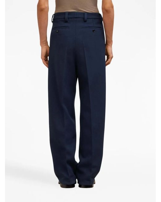 AMI Straight Pantalon in het Blue voor heren