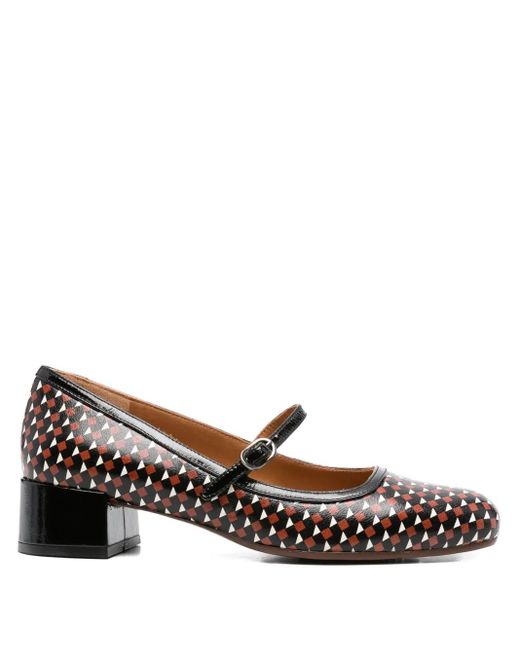 Zapatos Reni con motivo geométrico y tacón de 40 mm Chie Mihara de color Brown