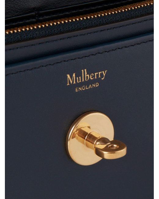 Mulberry Blue East West Bayswater Clutch Bag