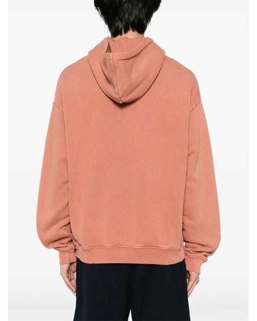 Lacoste Pink Logo-Patch Hoodie for men