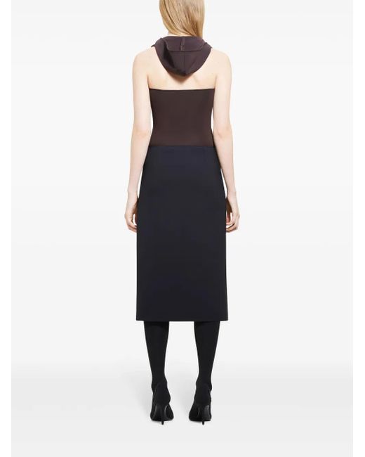 Courreges Purple Illusion Body Mit Kapuze