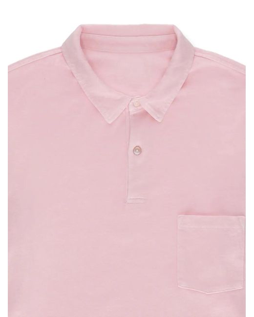 Fortela Pink Cotton Pocket Polo Shirt for men