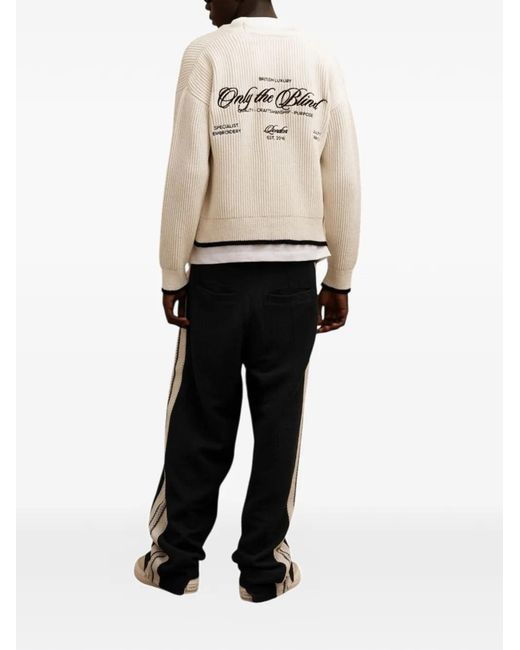 Only the Blind Blue Logo-Stripe Track Pants for men