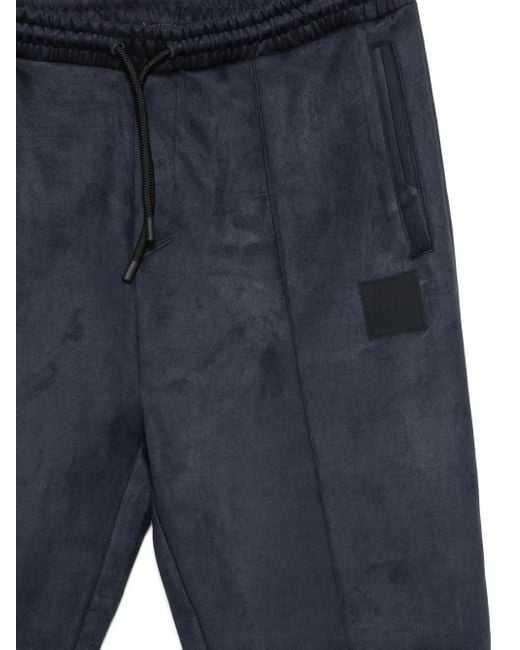Boss Blue Drawstring Track Pants for men
