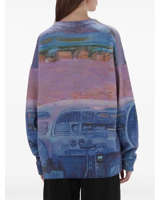 J.W. Anderson Blue Printed Jumper
