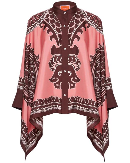 LaDoubleJ Red Foulard Hemd