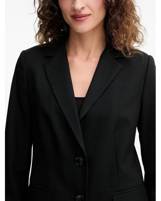 Benetton Black Button-Fastening Blazer