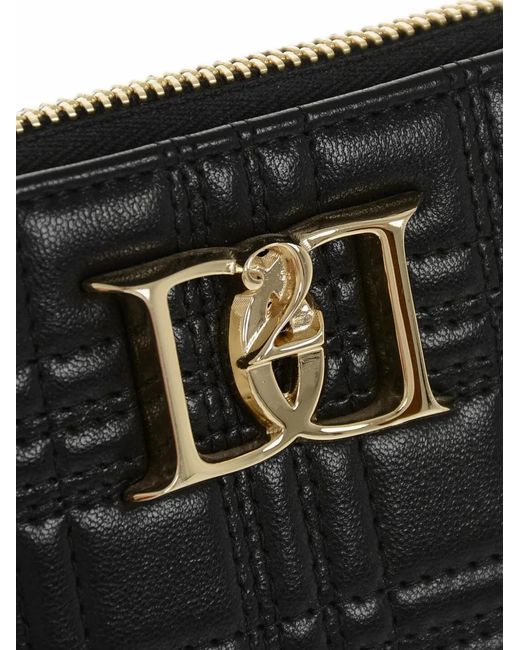 DSquared² Black Quilted Leather Wallet