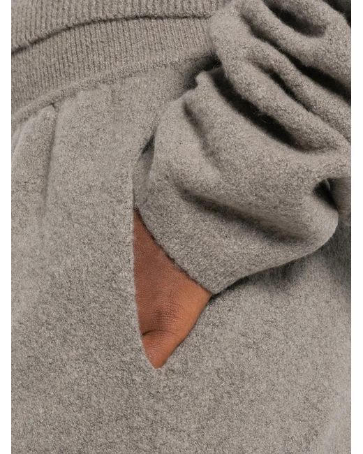Rick Owens Gray Side-Slit Shorts
