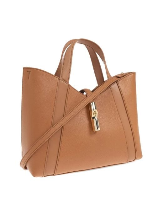 Furla Brown Handtasche aus Leder