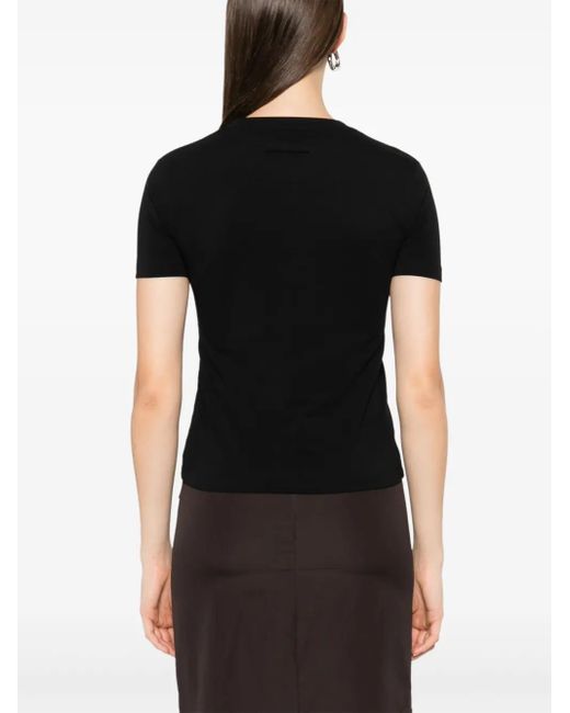 Jean Paul Gaultier Stretch Cotton T -shirt in het Black