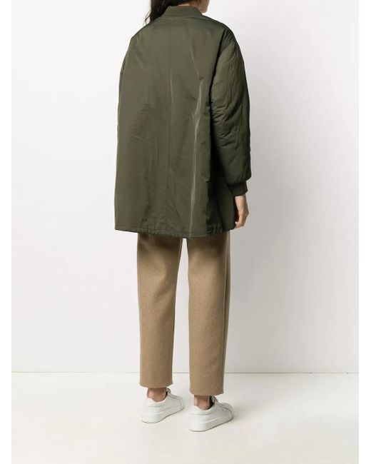 Liska Green Oversize Bomber Jacket