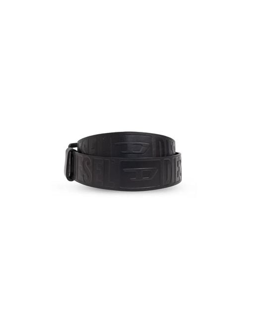DIESEL Black Belts for men