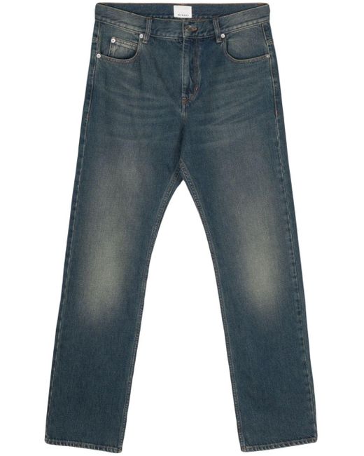 Isabel Marant Halbhohe Joakim Straight-Leg-Jeans in Blue für Herren