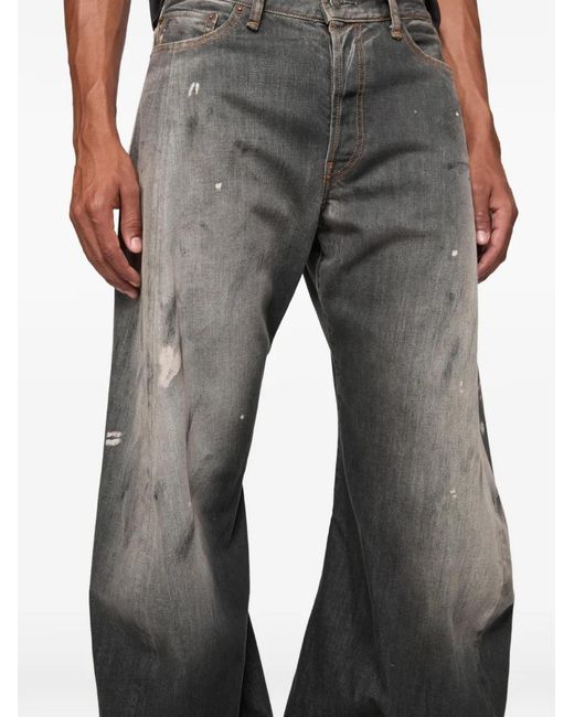 Vaqueros Con Parche Del Logo Acne de hombre de color Gray