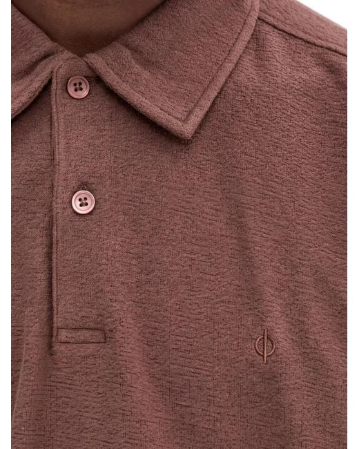 Samsøe & Samsøe Red Short-Sleeve Polo Shirt for men