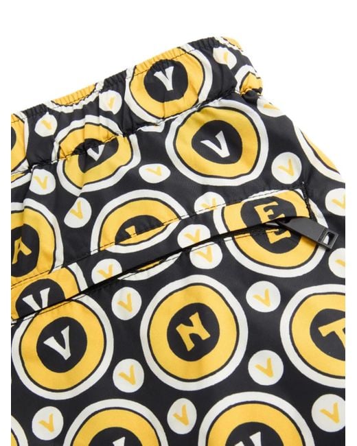 Valentino Garavani Metallic Bulles-Print Swim Shorts for men