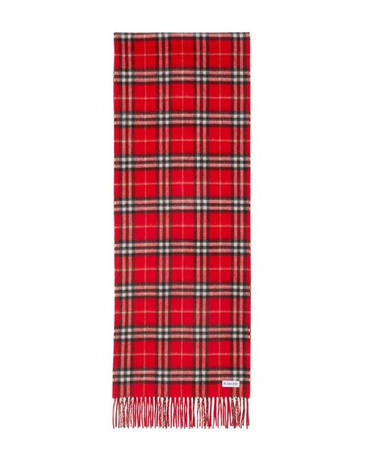 Burberry Checkered Reversible Cashmere Scarf