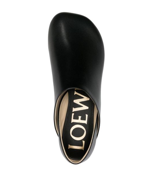 Loewe Black Toy Leather Slippers